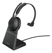 Jabra Evolve2 65 MS Mono - Headset - på örat - konvertibel - Bluetooth - trådlös - USB-A - ljudisolerande - svart - med laddningsställ