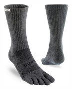 INJINJI TRAIL MIDWEIGHT CREW HIGH Granite, tåstrumpor vandring