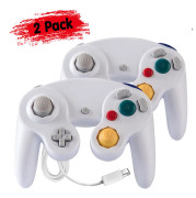 2 st Wired NGC Controller Gamepad för Nintend GameCube GC & Wii Console vit
