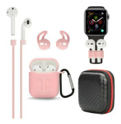För Apple AirPods tillbehör Case Kits AirPod Earphone Charging Protector Cover Pink