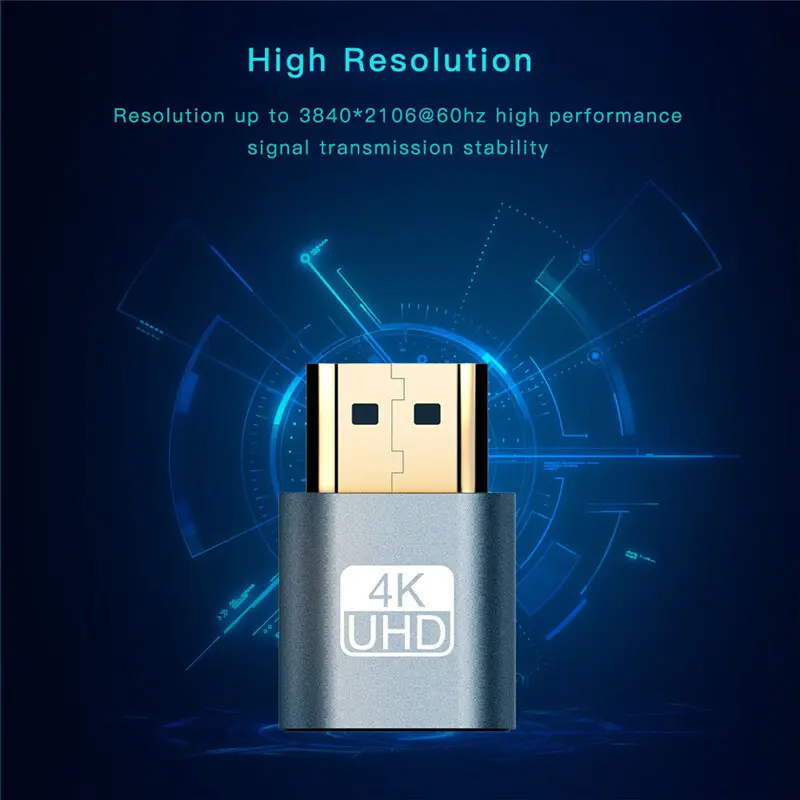 HDMI Virtual Display 4K DDC EDID Dummy Plug Red
