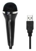 PS4PS3WII Wired Microphone med USB Port för PC/PS2 XBOXONE/360 svart