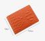 Crocodile Pattern Driver License Cover Universal Driver License Holder Card Slot ID Card Holder(Orange)