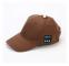 Trådlösa Bluetooth hörlurar Sport Music Cal Baseball Cap Ourdoor Headset Brown