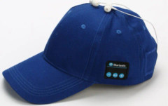 Trådlösa Bluetooth hörlurar Sport Music Cal Baseball Cap Ourdoor Headset Blue
