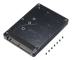 M.2 NGFF SATA SSD till 2,5 IDE 44pin Converter Adapter med Case Black / White Color SATAIII Connector SDD Kort vit