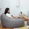 Lazy Sofa Bean Bag Chair Fabric Cover, Size:100 x 120cm(Light Yellow)