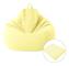 Lazy Sofa Bean Bag Chair Fabric Cover, Size:100 x 120cm(Light Yellow)