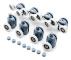 Shower set Ikonka Castors for the shower cabin, set of 8 pcs. KK9646