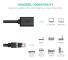 UGREEN 0.5m RJ45 Cat6 Förlängningskabel LAN Hane - Hona Svart