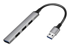 LogiLink UA0391 USB 3.0-hub Aluminiumsgrå