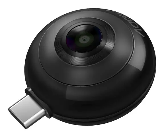 XiaomiMijia MADV Mini Panoramic Kamera - Plug and Play, USB-C, 210-Degree View, 1920x960p Video, 5376x2688p Bilder