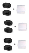 INF Set med 6 Jawline Exerciser Svart