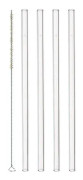 Sugrör Glas 4-pack + Borste