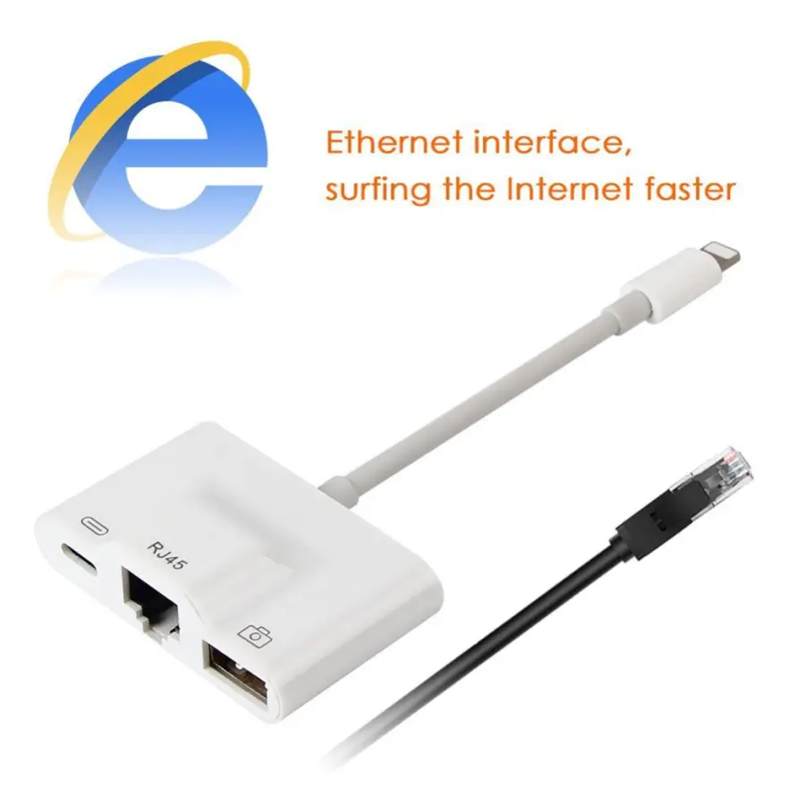 8-pin till RJ45 Ethernet Adapter