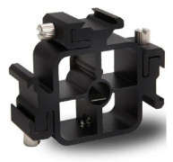 Tre-head Hot Shoe Flash Stand Multi-funktion Holder Camera Bracket Tillbehör Square 3 Head