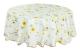 PEVA Oil & Water Resistant Coffee Table Tablecloth, Size: 135x135cm(Yellow Sunflower)