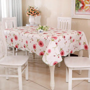 PEVA Oil & Water Resistant Coffee Table Tablecloth, Size: 152x152cm(Sun Flower)