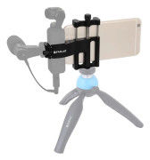 För Dji Osmo Pocket Camera Mobile Phone Holder Mount Set Fixed Stand Aluminum legering Bracket svart