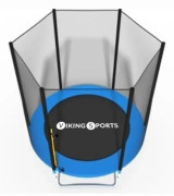 Trampolin - 183 cm - med skyddsnät - blå