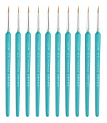 10 PCS 3 WeiZhuang Hook Line Pen Painting Hand-painted Watercolor Wolf Mint Hook Line Pen Painting Stroke Thin Line Brush, Color:Sky Blue