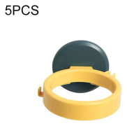 5 PCS Bathroom Hair Dryer Wall Hanging Punch-Free Rack, Color: Blue Yellow