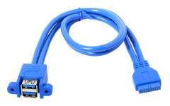 50 cm stapelbar USB 3.0-kabel typ till moderkortskabel