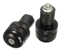 1 Pair 7/8 "" motorcykelbar slutvikt Grip Cap Bike Round Handlebar Plug Slider Black