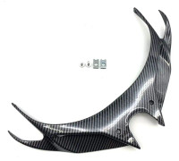 Motorcykel Wind Flow Fixing Wing Front Fairing Pneumatic Lip Cover för KAWASAKI NINJA250/400 Kolfiber
