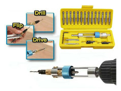Skruvmejsel Bit Kit Flip Half-time Car Hex Rotary Head Driver Precision Driving Repair Tool 20 stycke set