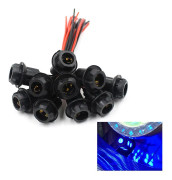 10pcs Holder Instrument Light Bulb Socket Connector Adapter för motorcykel / bil / lastbil / båt Som bildvisning