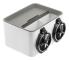 Bil Tissue Box Armrest Water Cup Holder Telefon Justerbar Strap Storage Grå