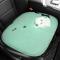 Uppvärmd Seat Cushion Pad Comfortable Protector Cartoon Plush Heating Square USB Powered Green