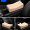 2-i-1 Car Armrest Pad Paper Tissue Holder Towel Box Central Arm Rest Memory Foam Cushion Parts grå