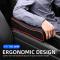 2-i-1 Car Armrest Pad Paper Tissue Holder Towel Box Central Arm Rest Memory Foam Cushion Parts grå