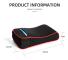 2-i-1 Car Armrest Pad Paper Tissue Holder Towel Box Central Arm Rest Memory Foam Cushion Parts svart