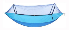 Outdoor Camping Anti-Mosquito Quick-Opening Hammock, Spec: Double (Blue+Sky Blue)
