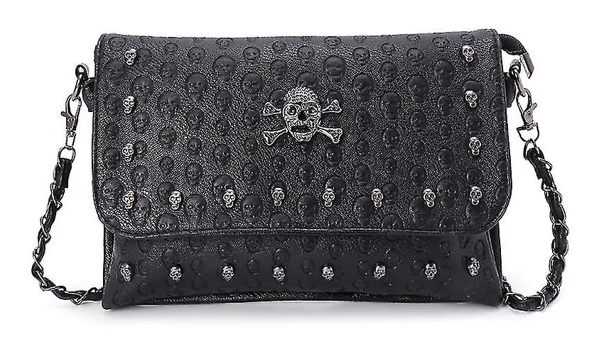 Gothic Skull Messenger Bag