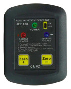 Electrostatic Meter Power Indicator på OFF Switch Positive Negative Charge JED100 Black