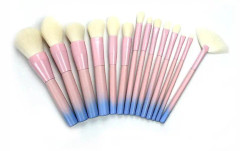 14 st gradient färg makeup borste set