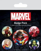 Marvel Badge med Marvels ikoniska kvinnor (5-pack)
