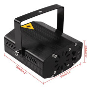 Black Remote Control Starry Sky Stage Laser Light – US Plug