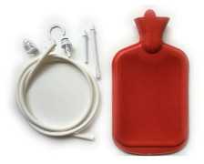 Kvinnor Män Enema System Kit med gummi Hot Water Bottle Douche Bag Tubing