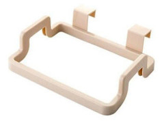 Kreativ plast Köksdörr tillbaka skåp Shelf Multifunktionell hängande skräp bagshållare Garbage Storage Racks Hanger Hook Beige