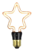 E27 220V 4W LED Tubulose Five Pointed Star Shape Filament Light Bulb för dekoration
