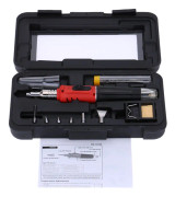 Professionell 10 i 1 Soldering Iron Set Butane Gas 26ml svetsutrustning röd