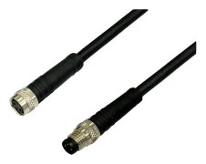 BKL Electronic sensor-/aktor-anslutningskabel M8 rak koppling, 5 m (poler): 4 1 st