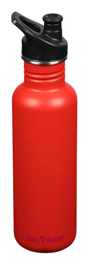 KLEAN KANTEEN 800 ML CLASSIC SPORT CAP, vattenflaska rostfritt stål