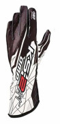Karting Gloves OMP KS-2 ART Storlek M Vit