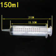 100ml / 150ml 200ml Återanvändbar plastsyringes Feeder Cleaning Douche Enema Nutrient Sterile Health Measuring Syringe Tools 200ml